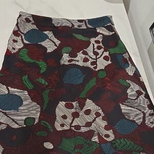 Anthropologie Floral A-Line Skirt Size S